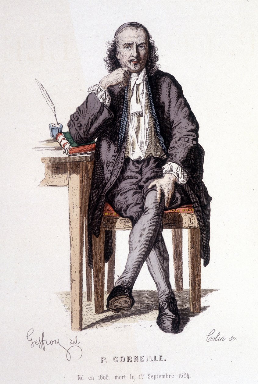 Pierre Corneille (1606/1684) utbein av Geoffroy. av Edmond Aime Florentin Geffroy