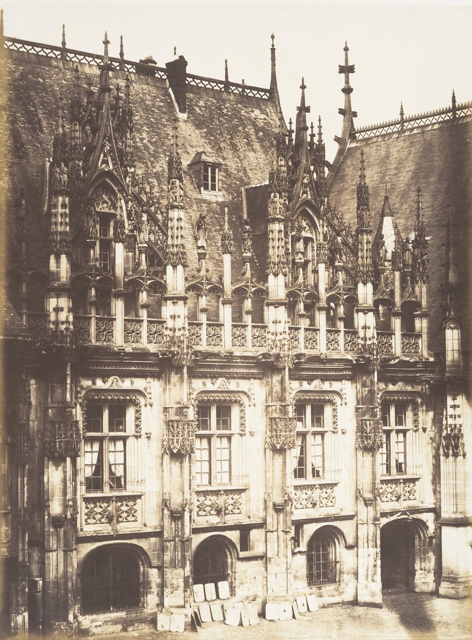 Fragment av Palais de Justice, Rouen, 1852-54. av Edmond Bacot