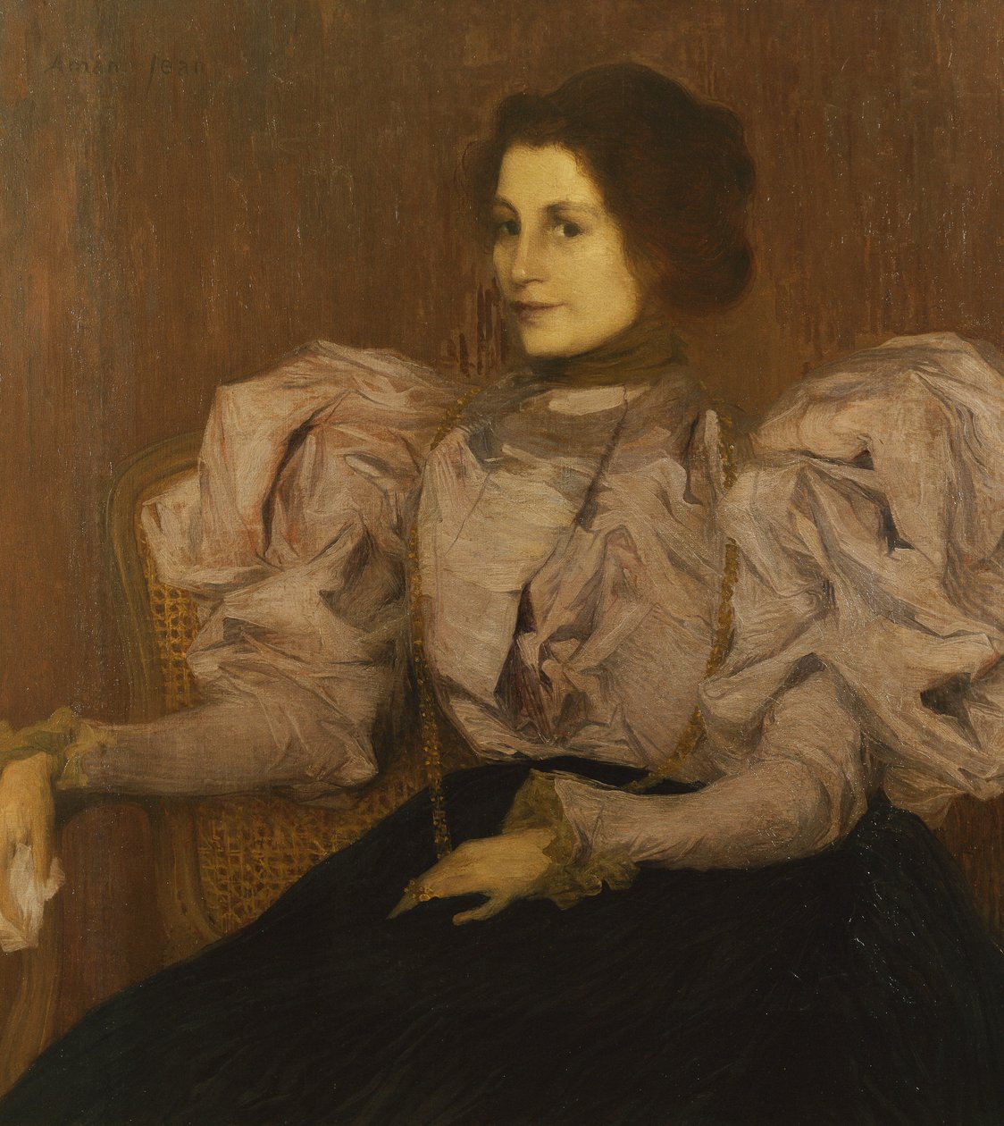 Portrett av Madame Besnard, ca. 1896 (olje på lerret) av Edmond François Aman Jean