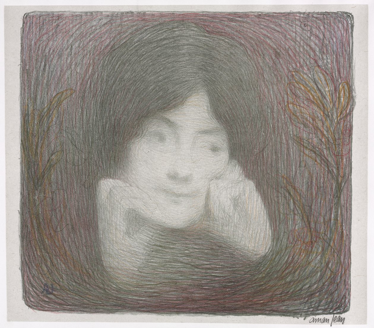 The Prints Album of the Vollard Gallery: Mlle. Mornéo fra Comédie-Française av Edmond François Aman Jean