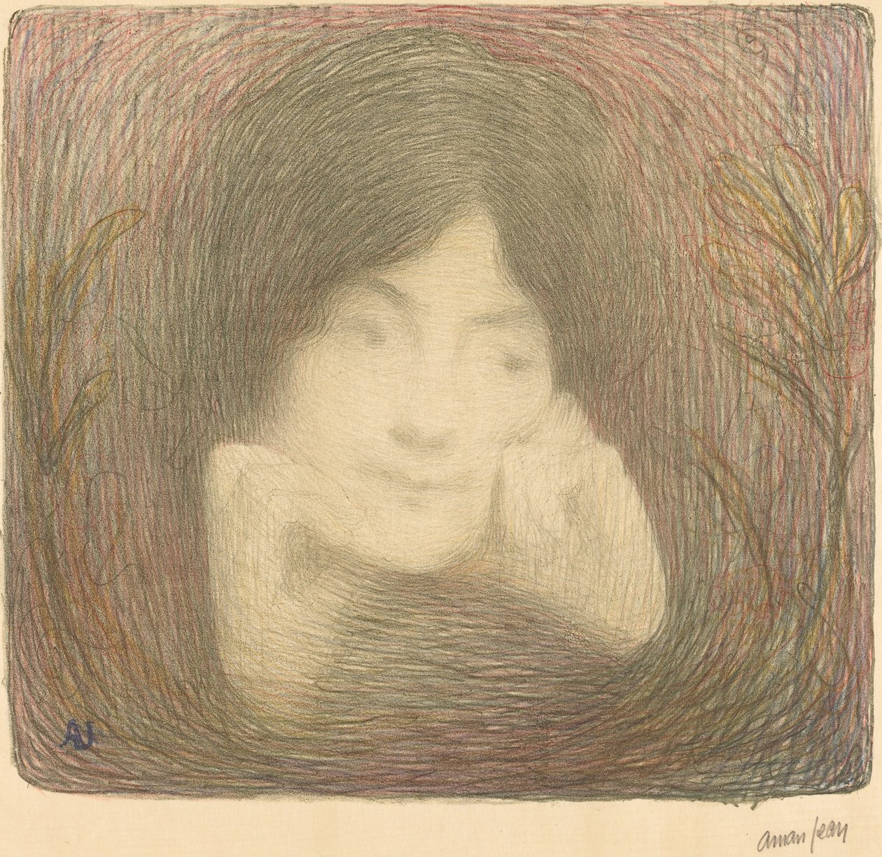 Frøken Moréno fra Comédie-Française, 1897. av Edmond François Aman Jean