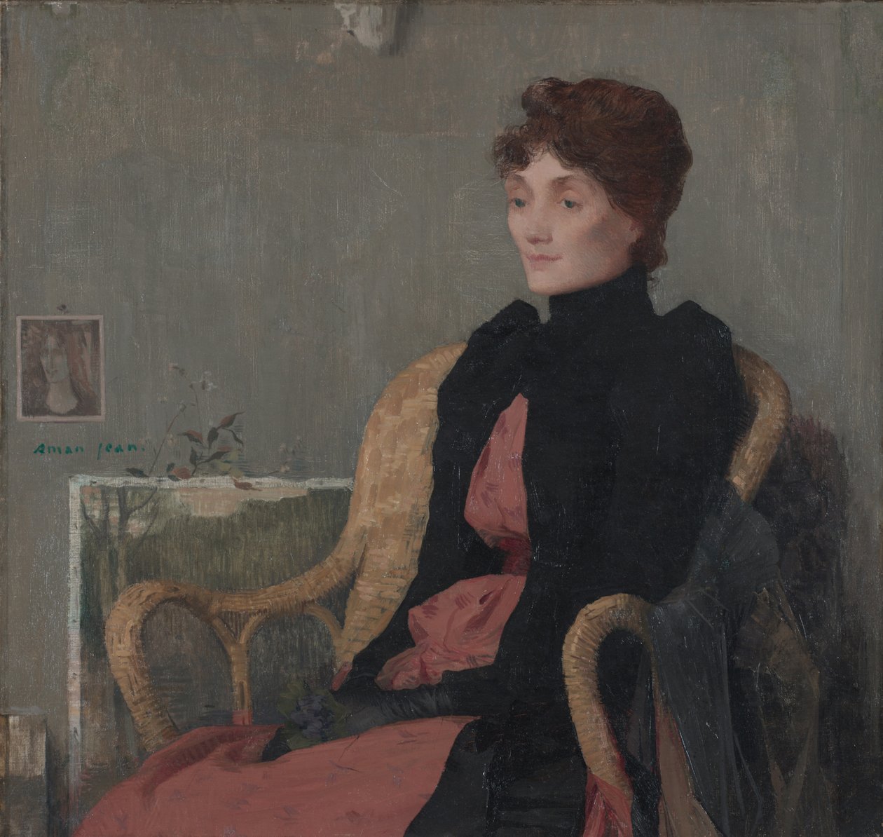 Portrett av en kvinne, ca. 1891 av Edmond François Aman Jean