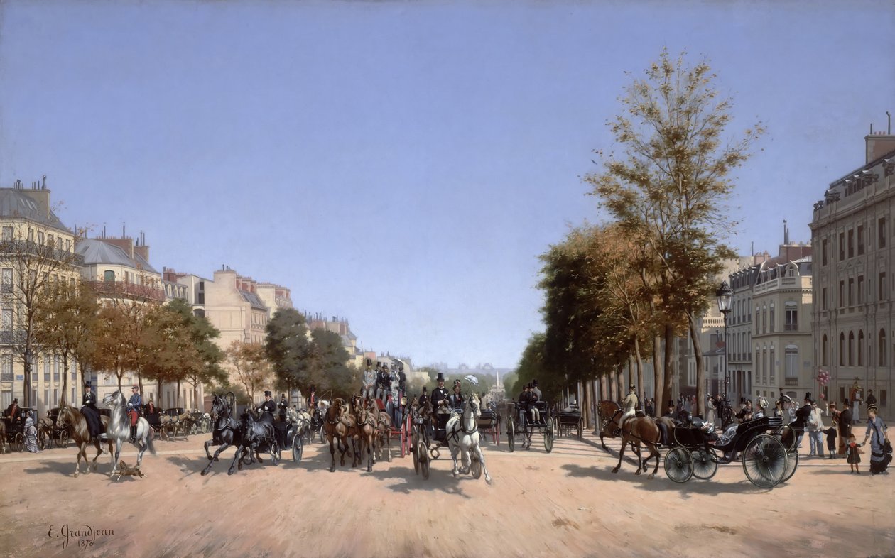 Utsikt over Champs-Elysees fra Place de l