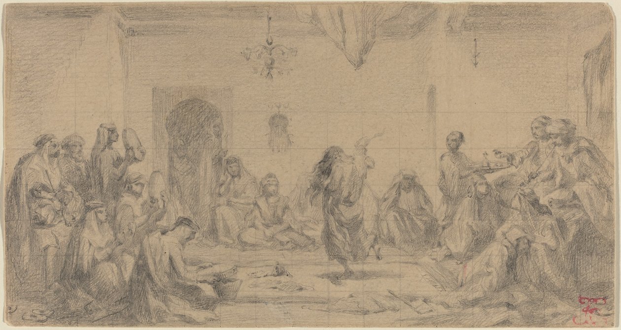 Interiør med danser av Edmond Hédouin