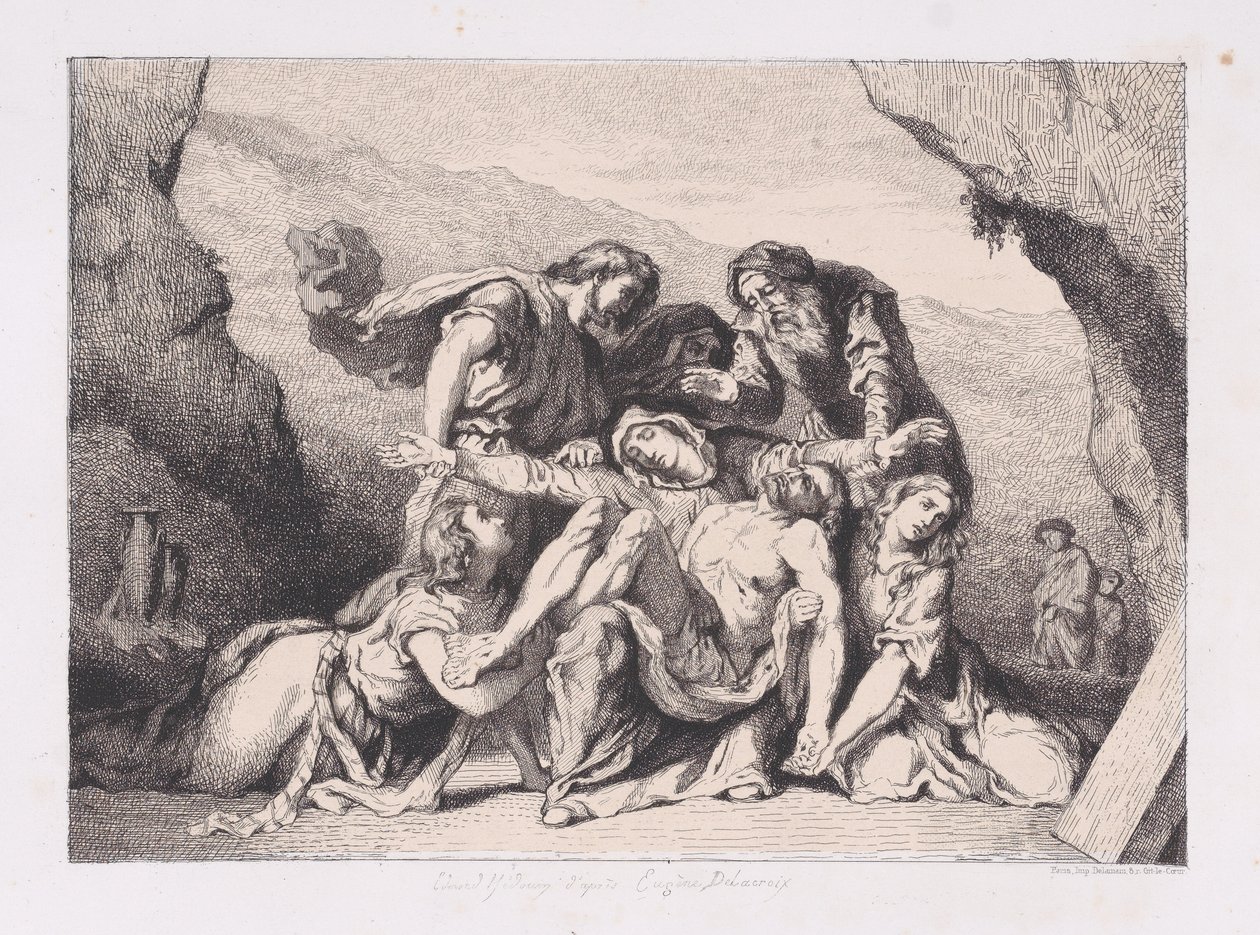Pietà, 1852., 1852. av Edmond Hédouin
