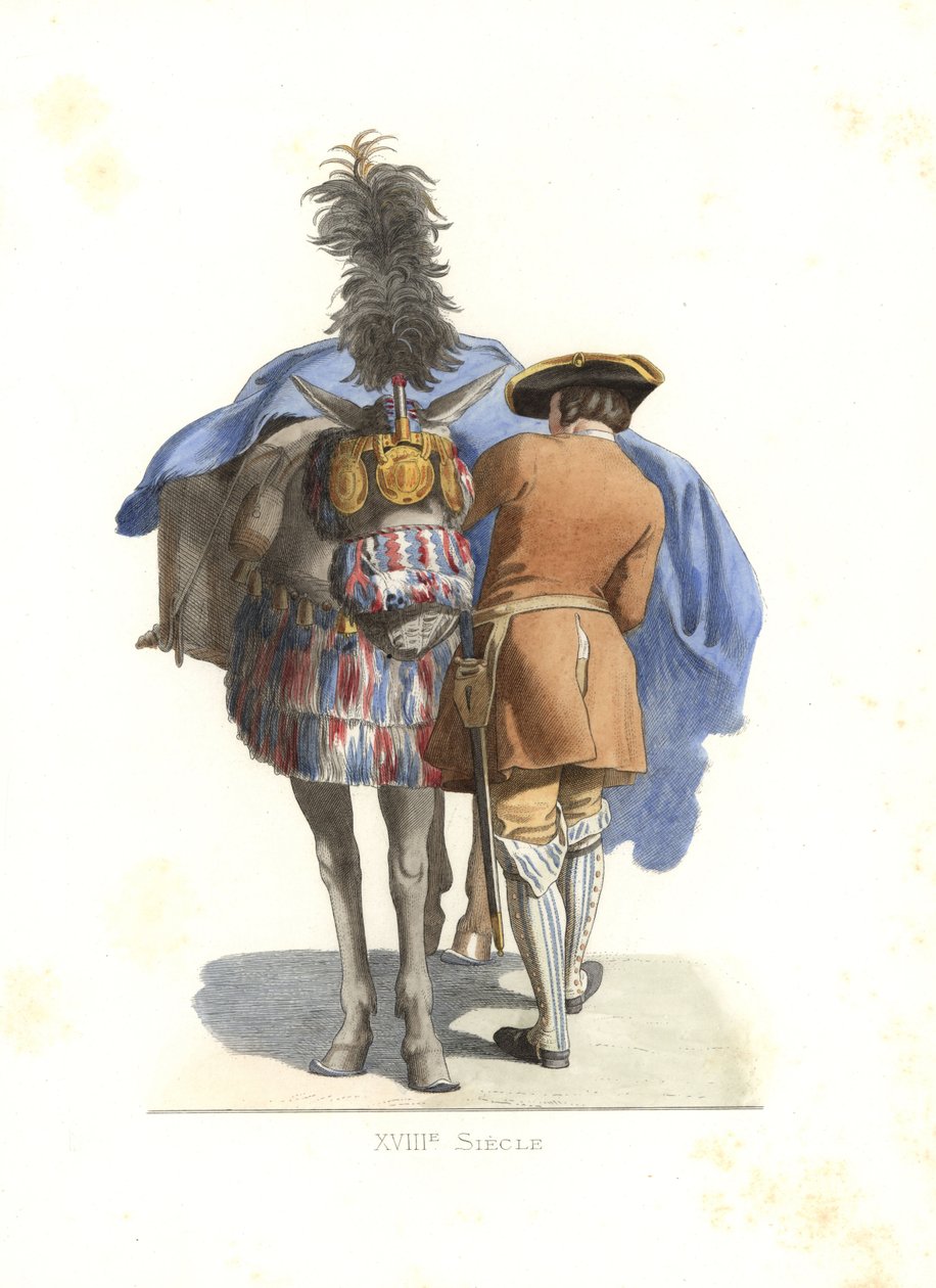 En ryttertjener, Frankrike av Edmond Lechevallier Chevignard