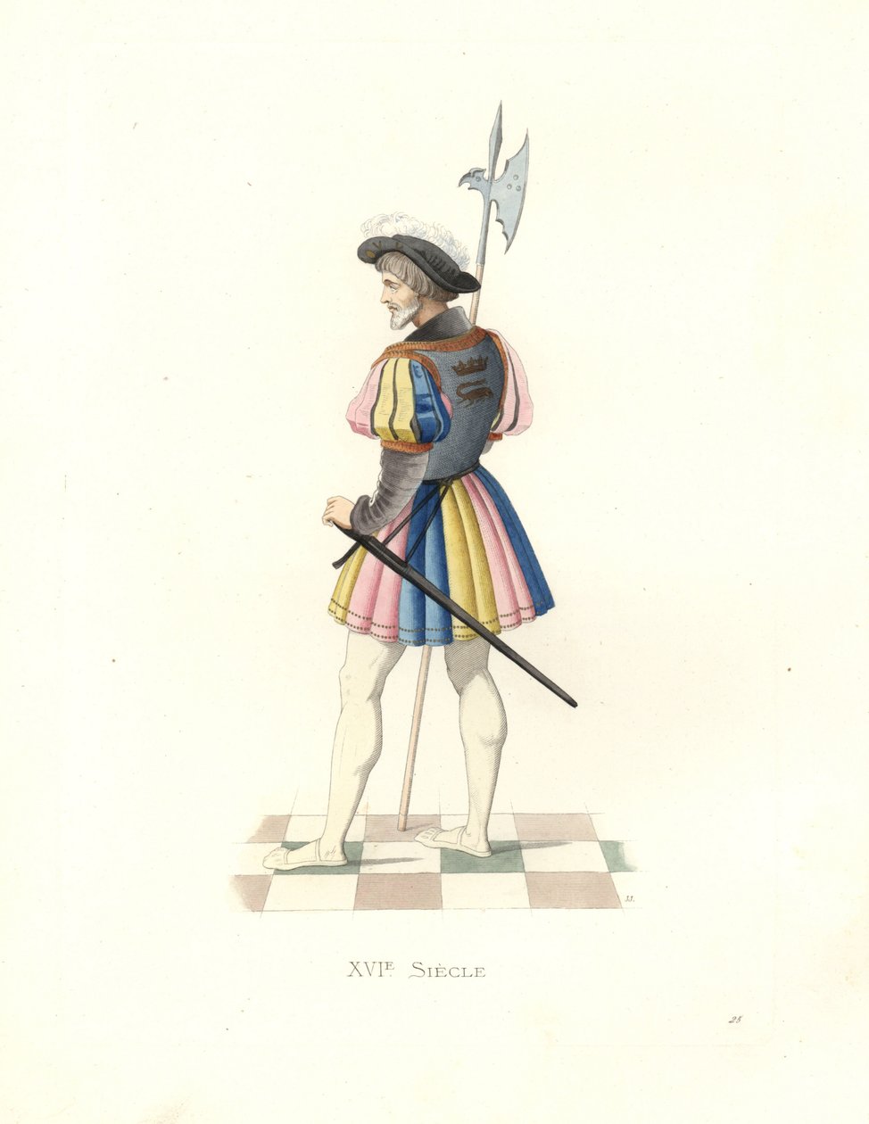 Livvakt til Francis I av Edmond Lechevallier Chevignard