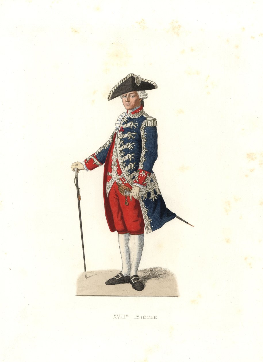 Greve av Vergennes, kaptein for Gardes de la Porte du Roi, Frankrike av Edmond Lechevallier Chevignard