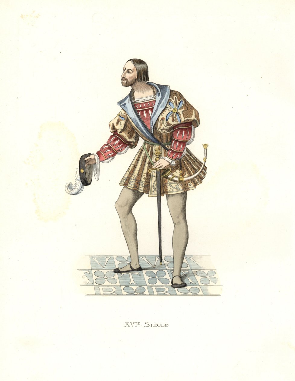 Hofmann til Frans I (1494-1547) av Edmond Lechevallier Chevignard