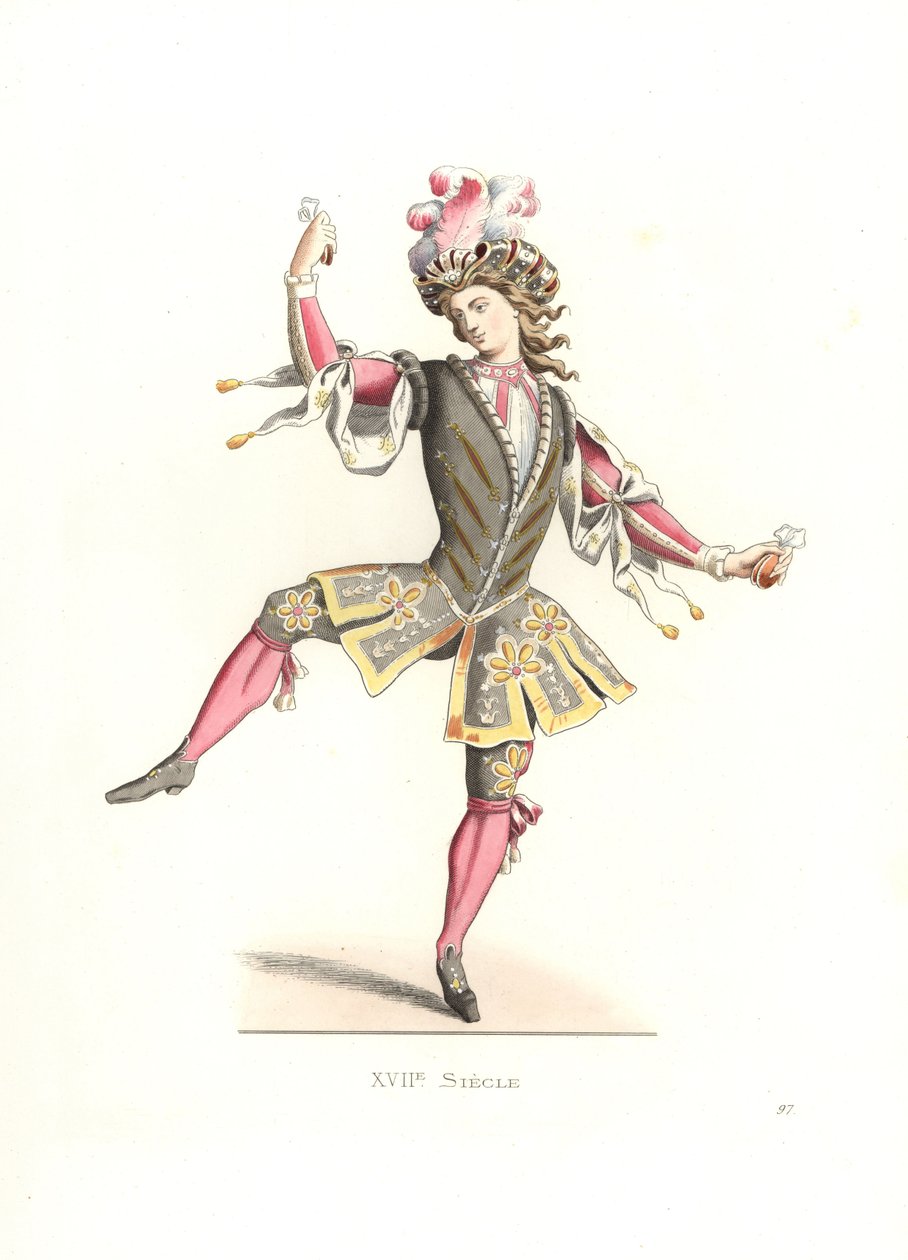 Fransk mann i ballettdrakt av Edmond Lechevallier Chevignard