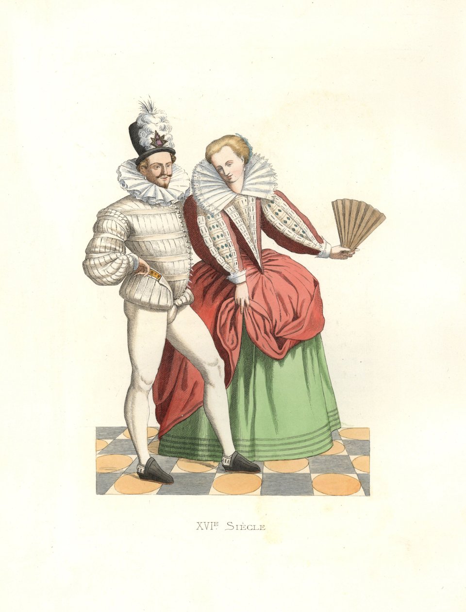 Franske adelsmenn ved hoffet til Henrik III (1574-1589) av Edmond Lechevallier Chevignard