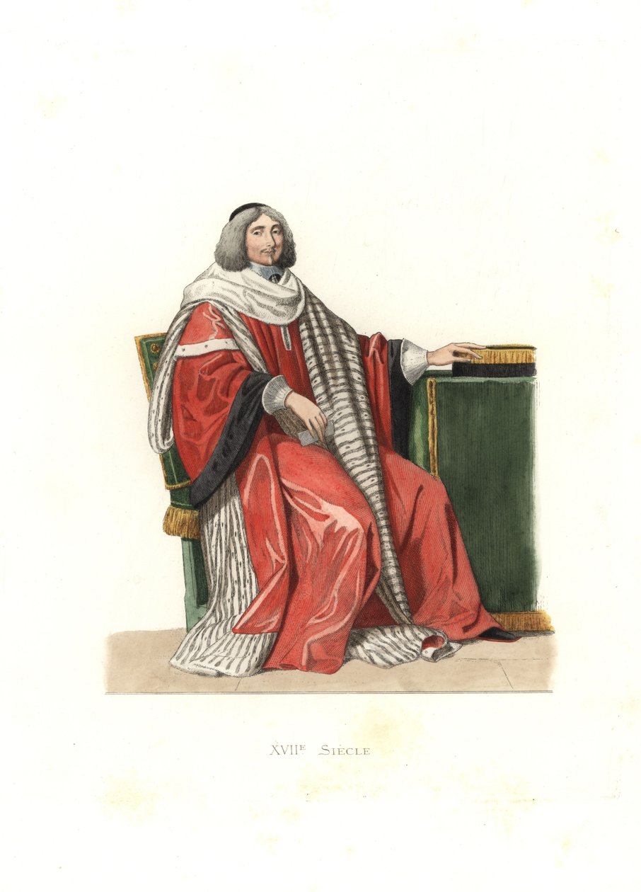 Jean-Antoine de Mesmes, Lord of Irval, Count of Avaux, fra et maleri av Philippe de Champaigne av Edmond Lechevallier Chevignard