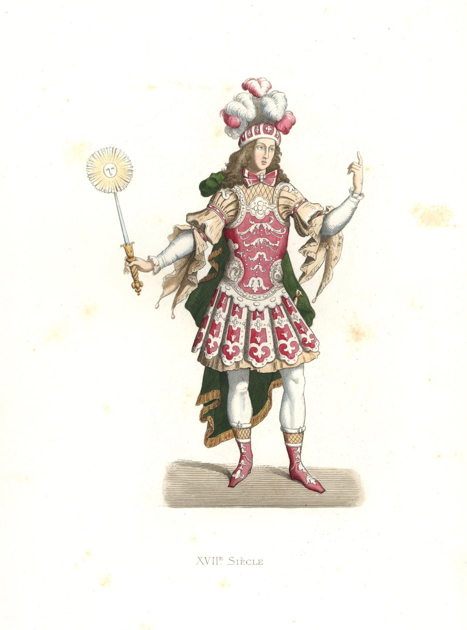Ludvig XIV, solkongen, i ballettdrakt av Edmond Lechevallier Chevignard