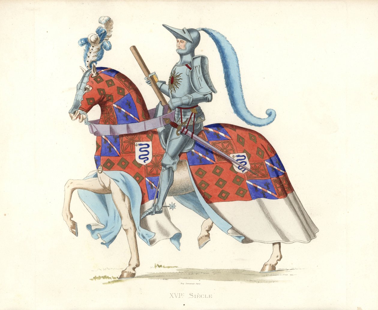 Pierre, Viscount of Rohan (1451-1513) (illustrasjon) av Edmond Lechevallier Chevignard