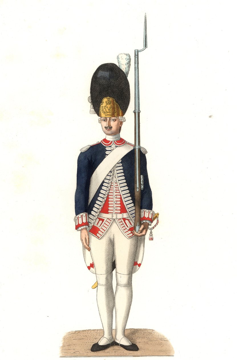 Soldat fra de franske garde av Edmond Lechevallier Chevignard