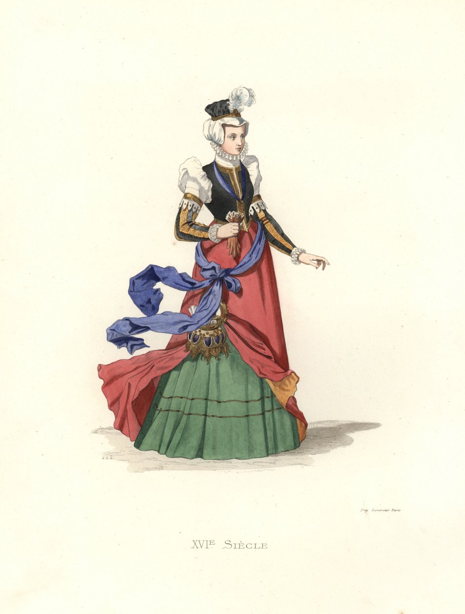Sveitsisk dame av Edmond Lechevallier Chevignard