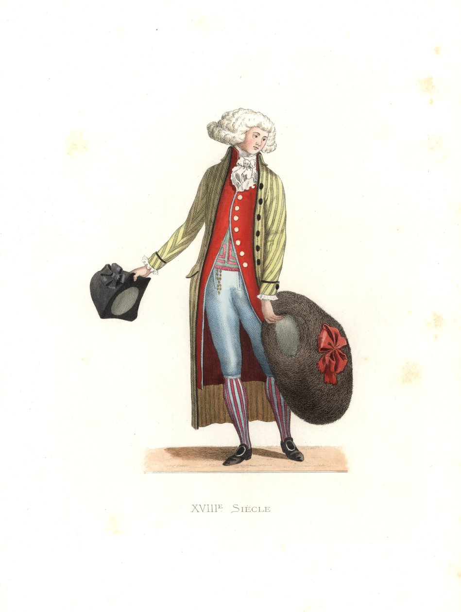 Ung fasjonabel mann av Edmond Lechevallier Chevignard