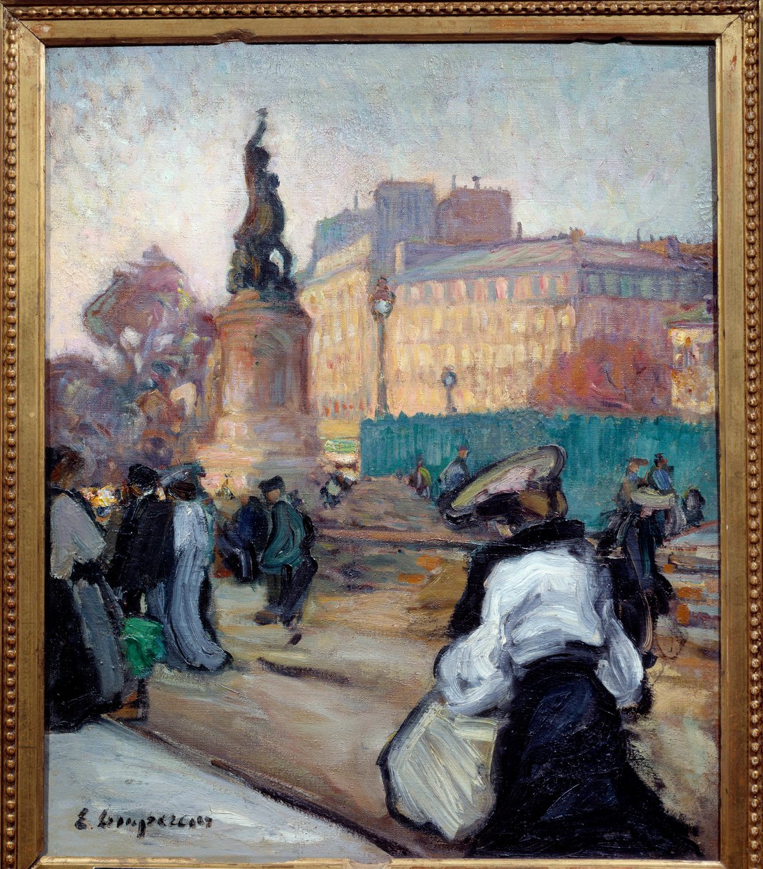 Republikkplassen. Maleri av Edmond Leemper (1876-1909) av Edmond Lempereur