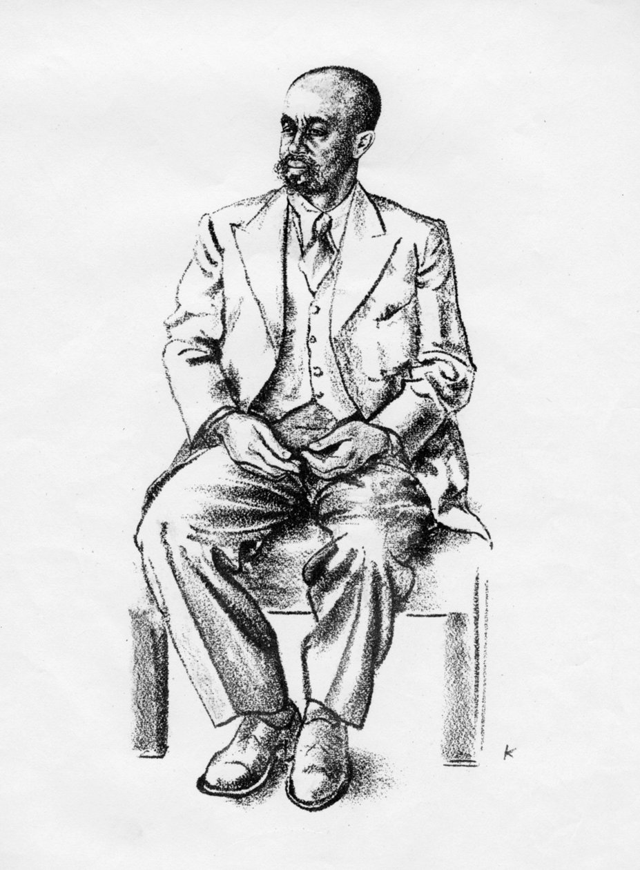 Bedjironde Tecle Hawariate , etiopisk statsmann, 1935 av Edmond Xavier Kapp