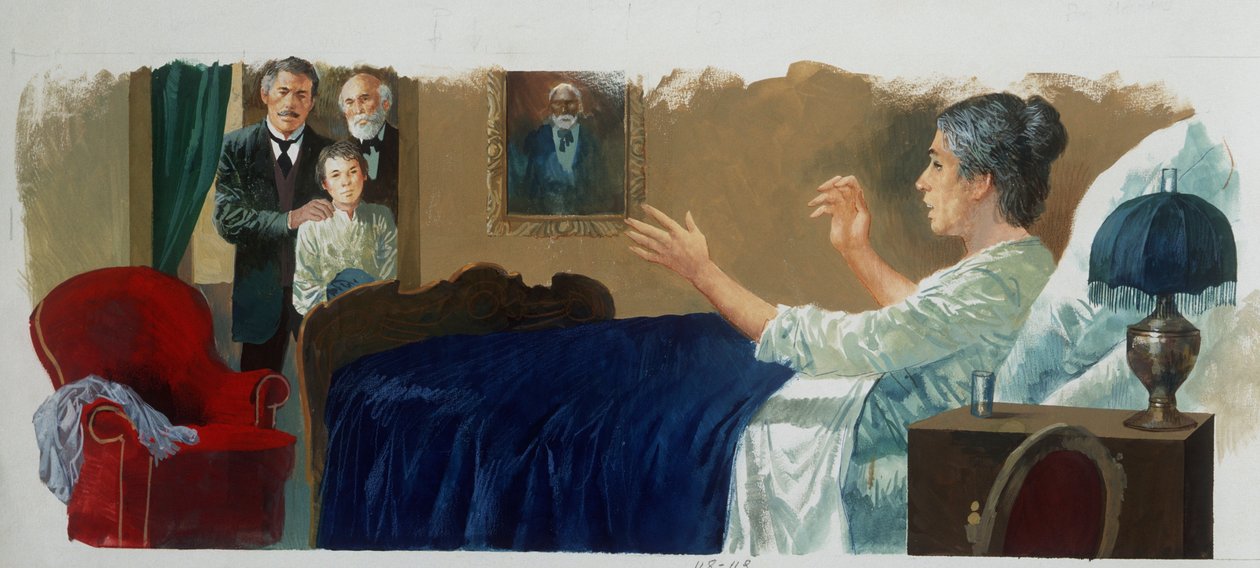 Fra Apenninene til Andesfjellene fra 'Hjerte' av Edmondo De Amicis (1846-1908), tegning av Edmondo de Amicis