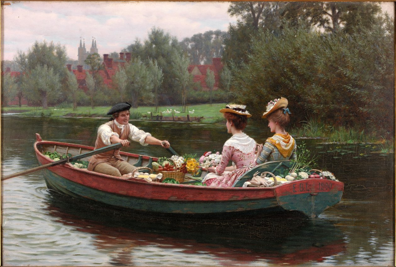 Markedsdag, 1900 av Edmund Blair Leighton