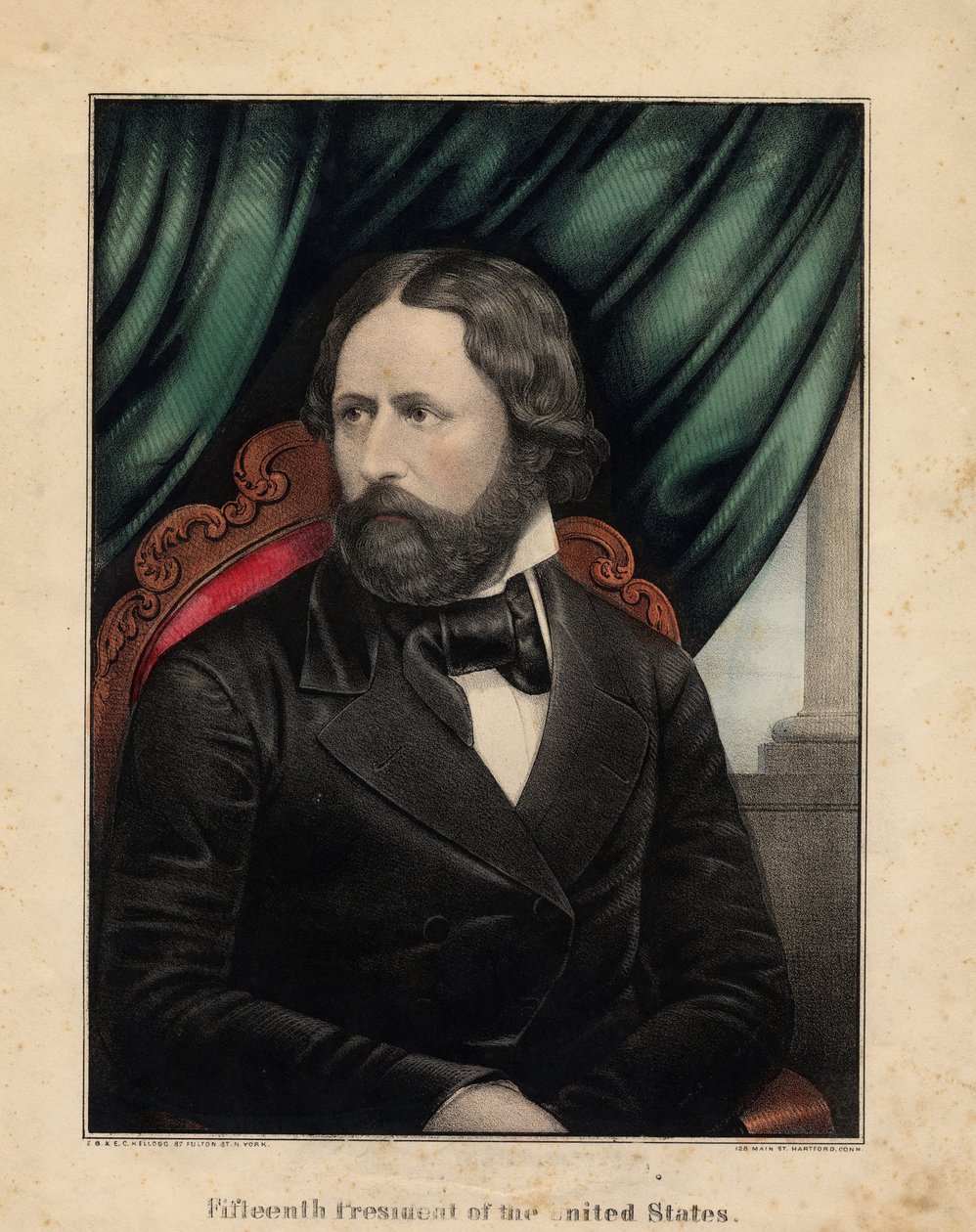 USAs femtende president, 1857 av Edmund Burke Kellogg