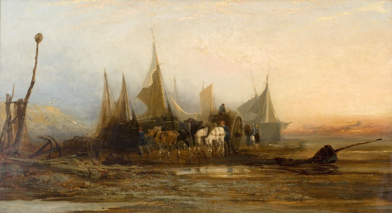 Kveld på den franske kysten av Edmund John Niemann