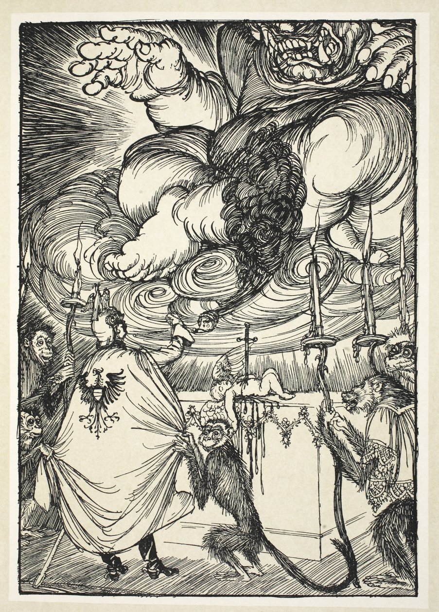 The Black Mass No. 2 (The Celebrant and the Master of Ceremonies), illustrasjon fra The Kaiser