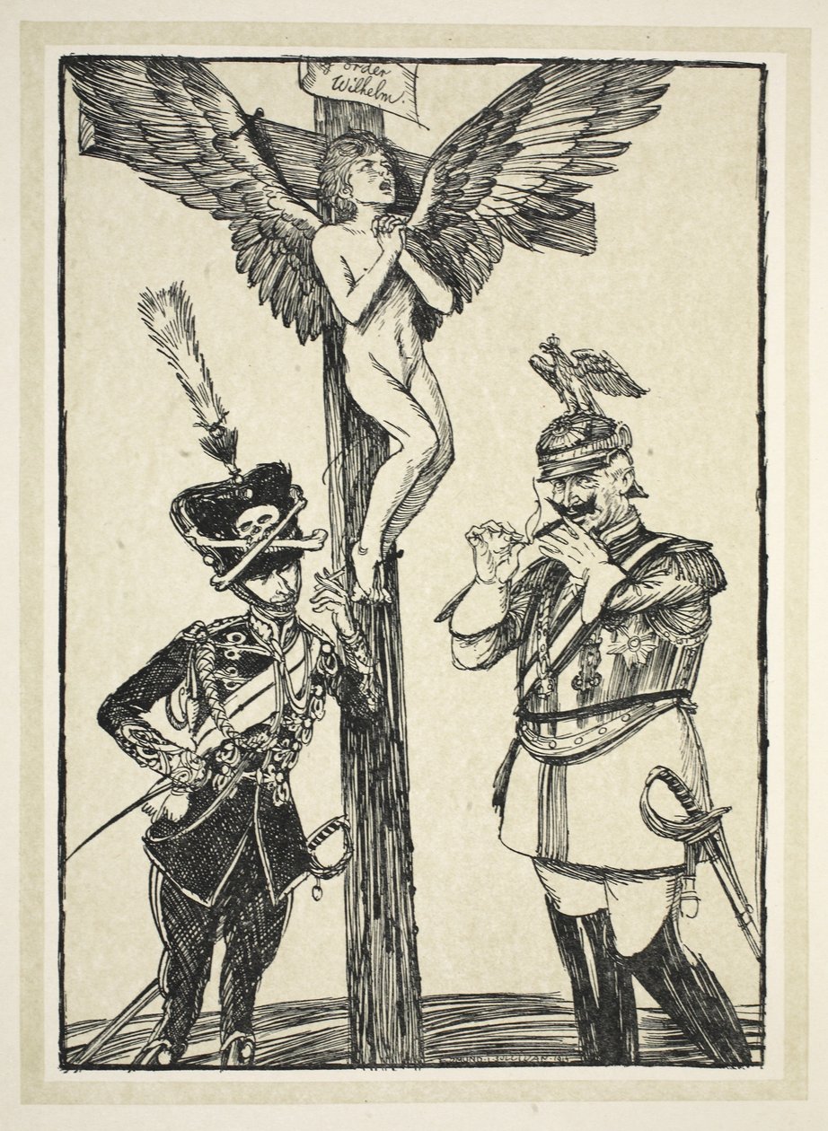The Crucifixion of Belgium, illustrasjon fra The Kaiser