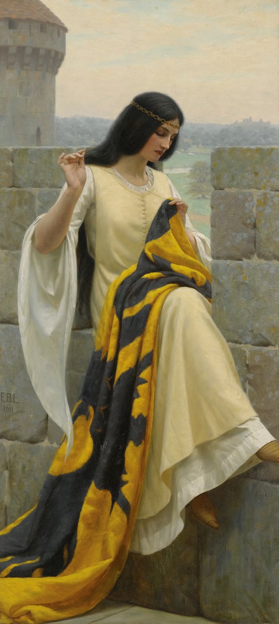 Sy standard av Edmund Leighton