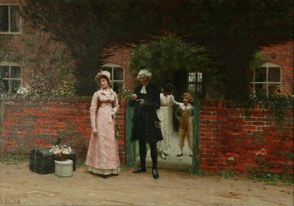 Venter på treneren av Edmund Leighton