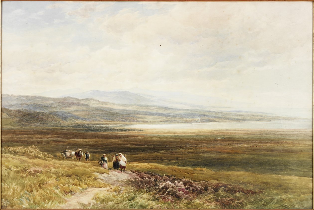 A Scotch Moor (akvarell på papir) av Edmund Morison Wimperis