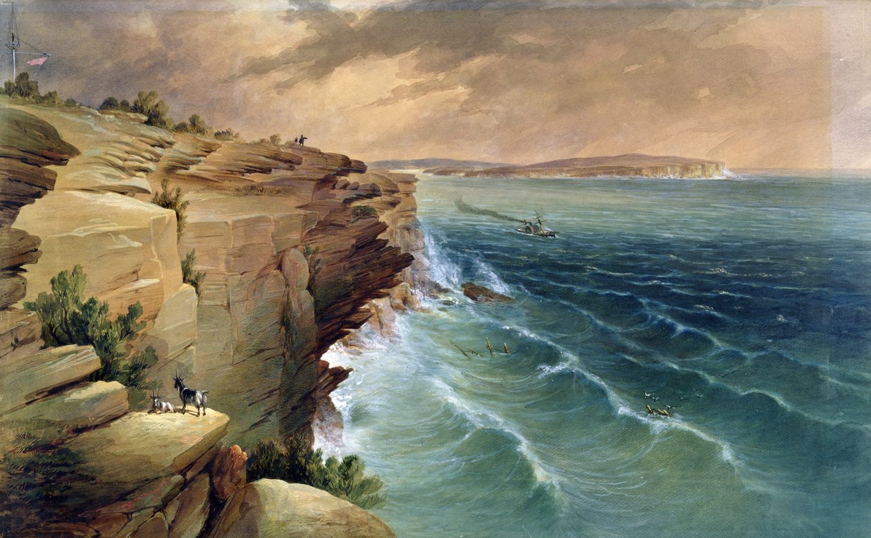 Inngang til Port Jackson, 1857 av Edmund Thomas