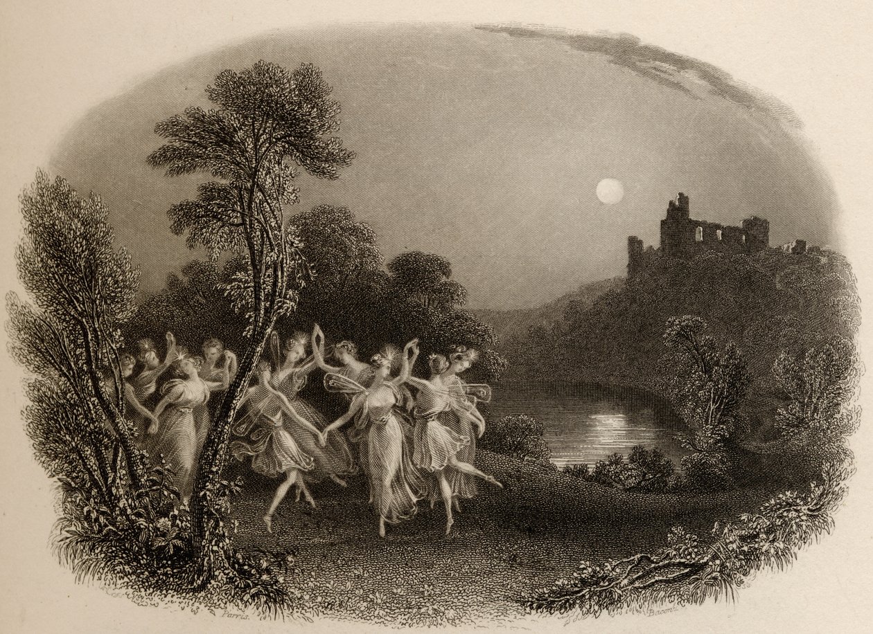 The Dance of the Fairies, gravert av F.C. Lewis, illustrasjon fra 