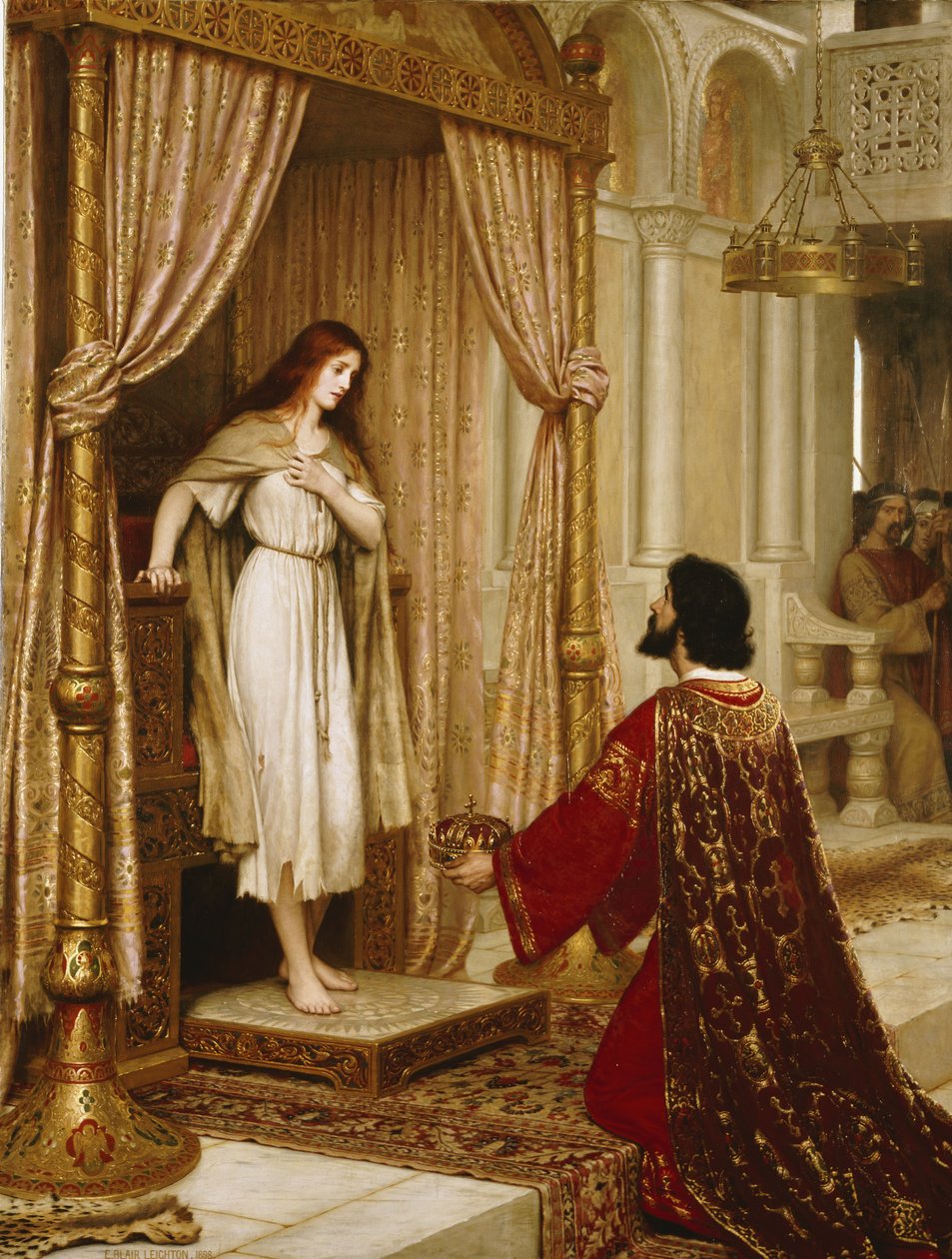 En konge og en tiggerpike, 1898 av Edmund Blair Leighton
