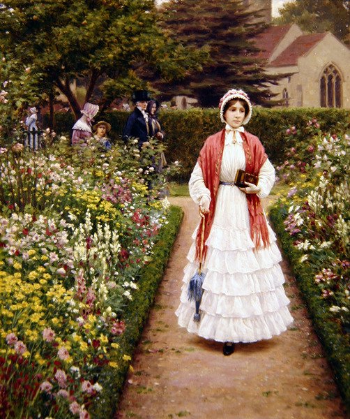 Etter service av Edmund Blair Leighton