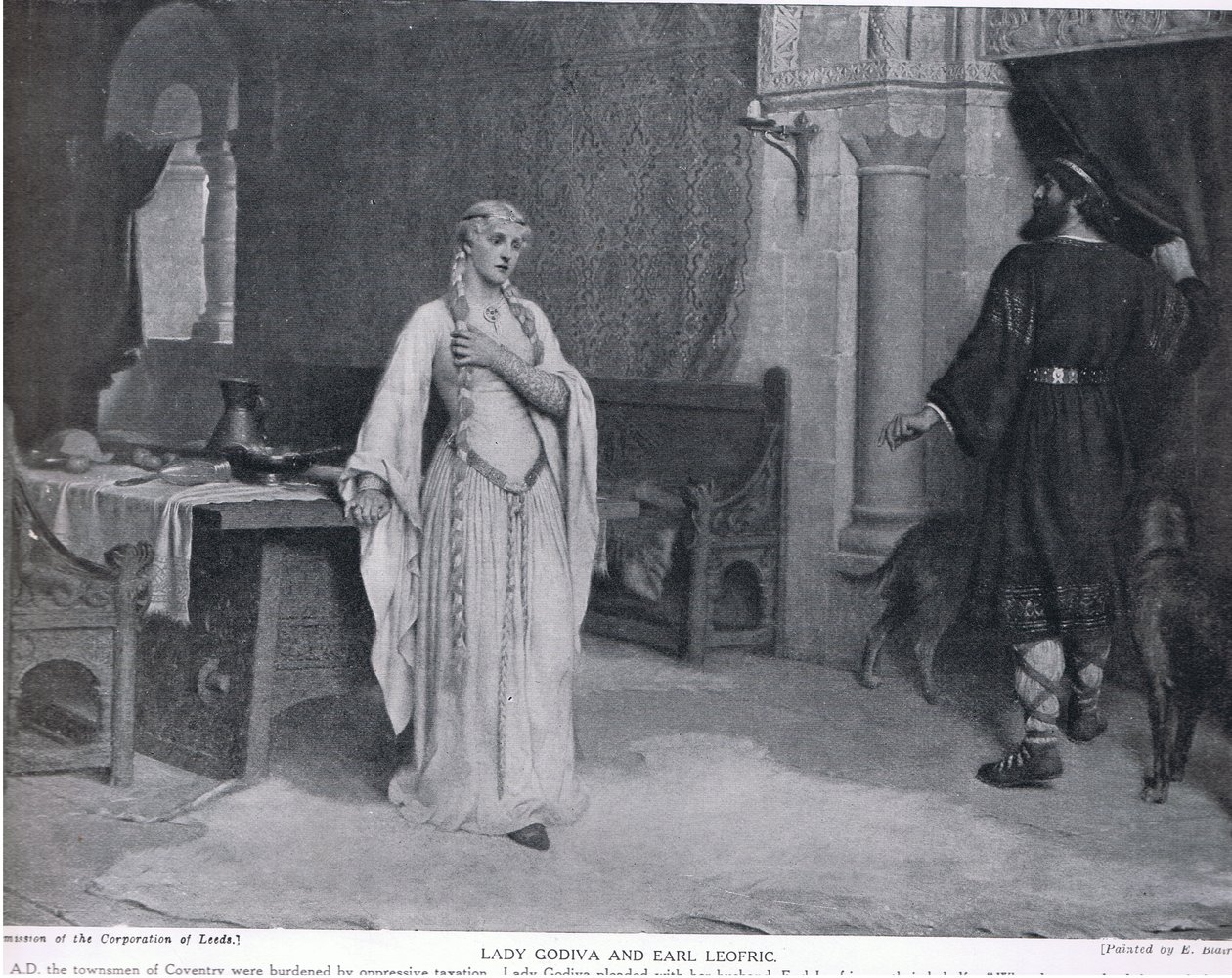 Lady Godiva og Earl Leofric, illustrasjon fra 