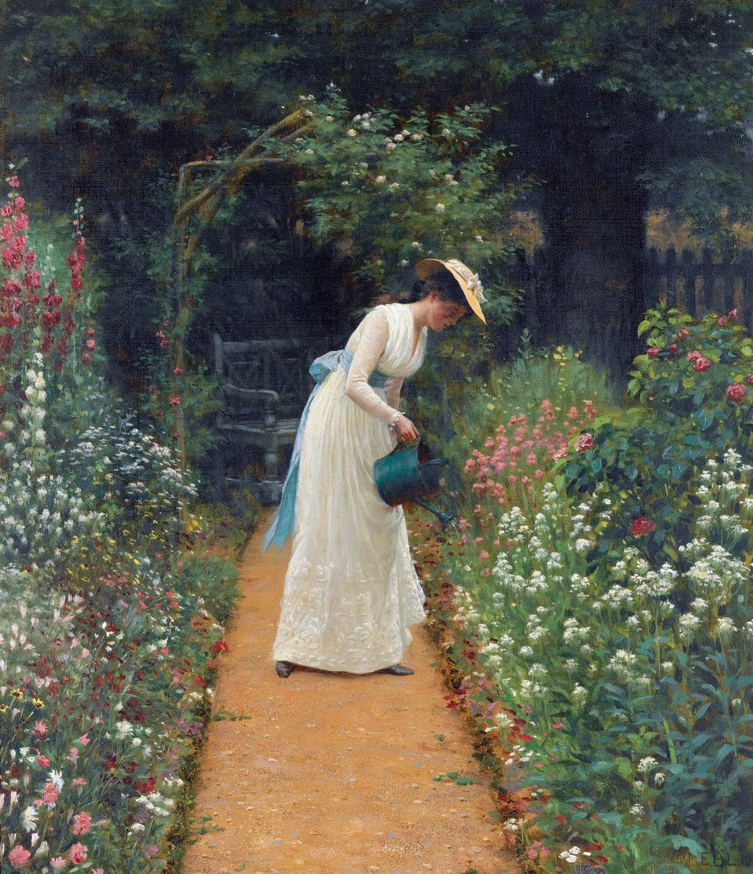 Min frues hage av Edmund Blair Leighton