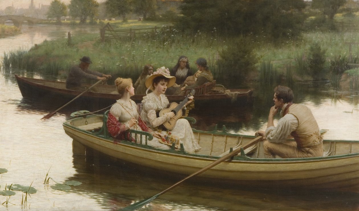 Sorg og sang (olje på lerret) av Edmund Blair Leighton