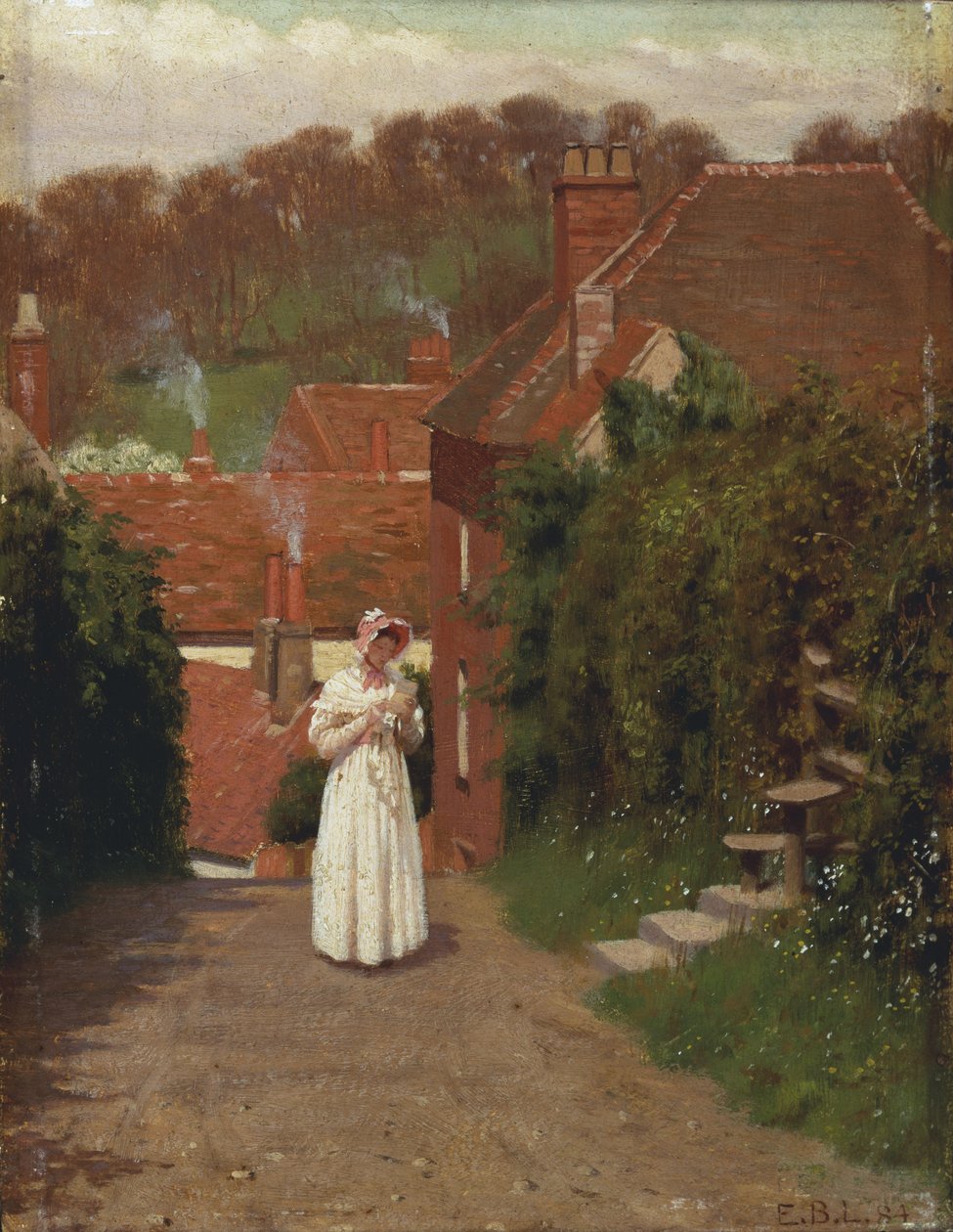 Kjærlighetsbrevet, 1884 av Edmund Blair Leighton