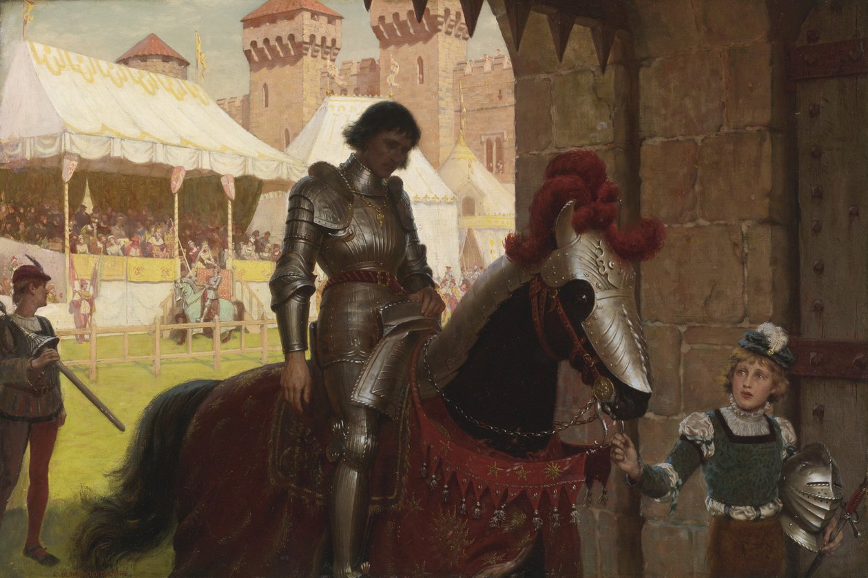 Overvunnet, 1884 av Edmund Blair Leighton