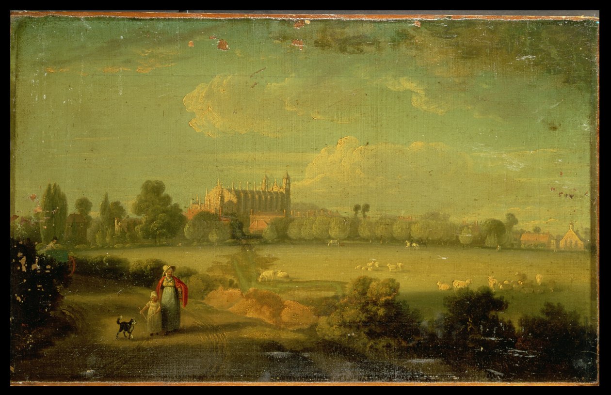 Utsikt over Eton fra spillefeltene av Edmund Bristow