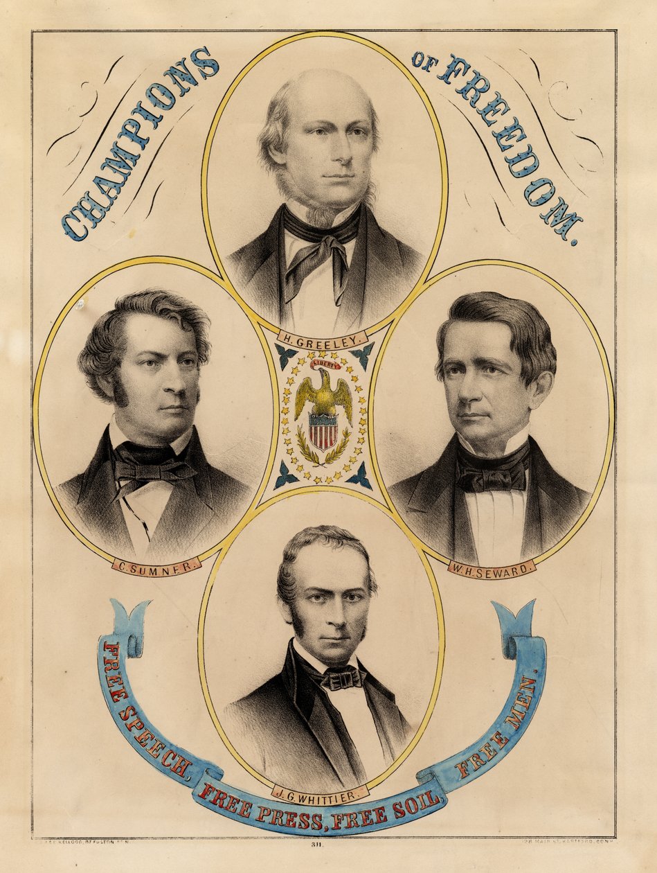 Forkjempere for frihet, ytringsfrihet, fri presse, fri jord, frimenn av Edmund Burke Kellogg