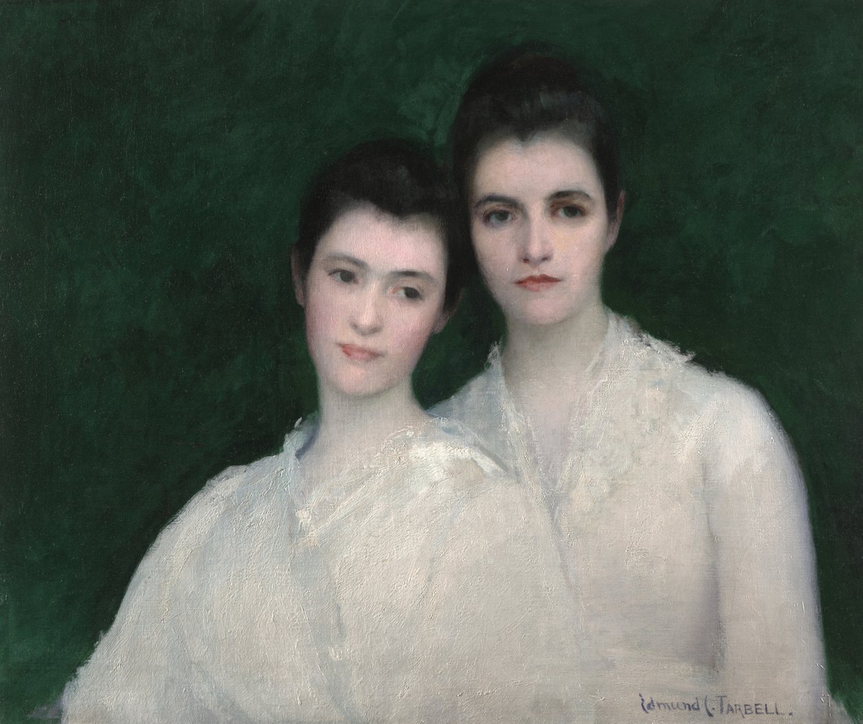 Emeline og Josephine Tarbell, ca. 1905 (olje på lerret) av Edmund Charles Tarbell