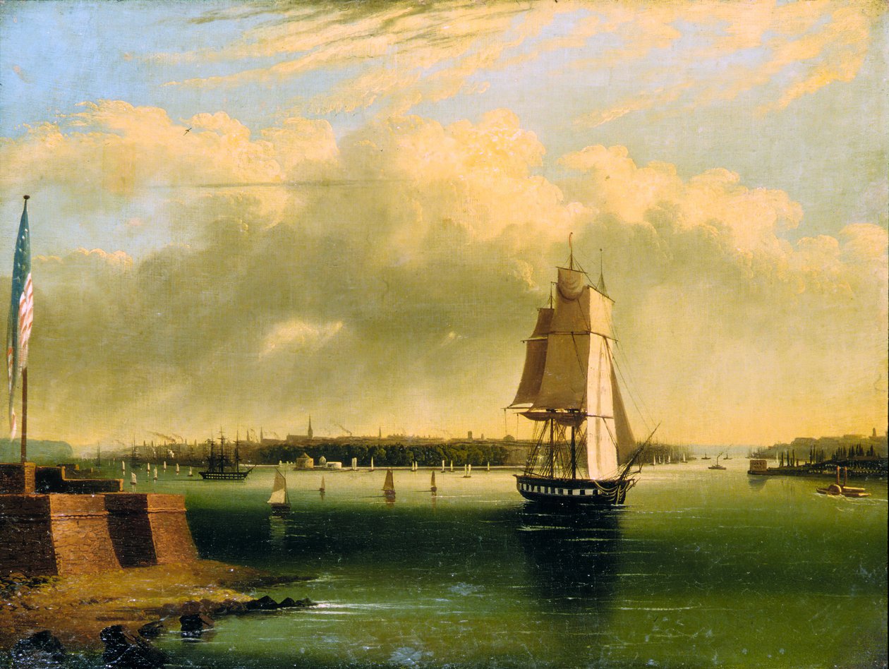 Bay and Harbor of New York fra Bedlow