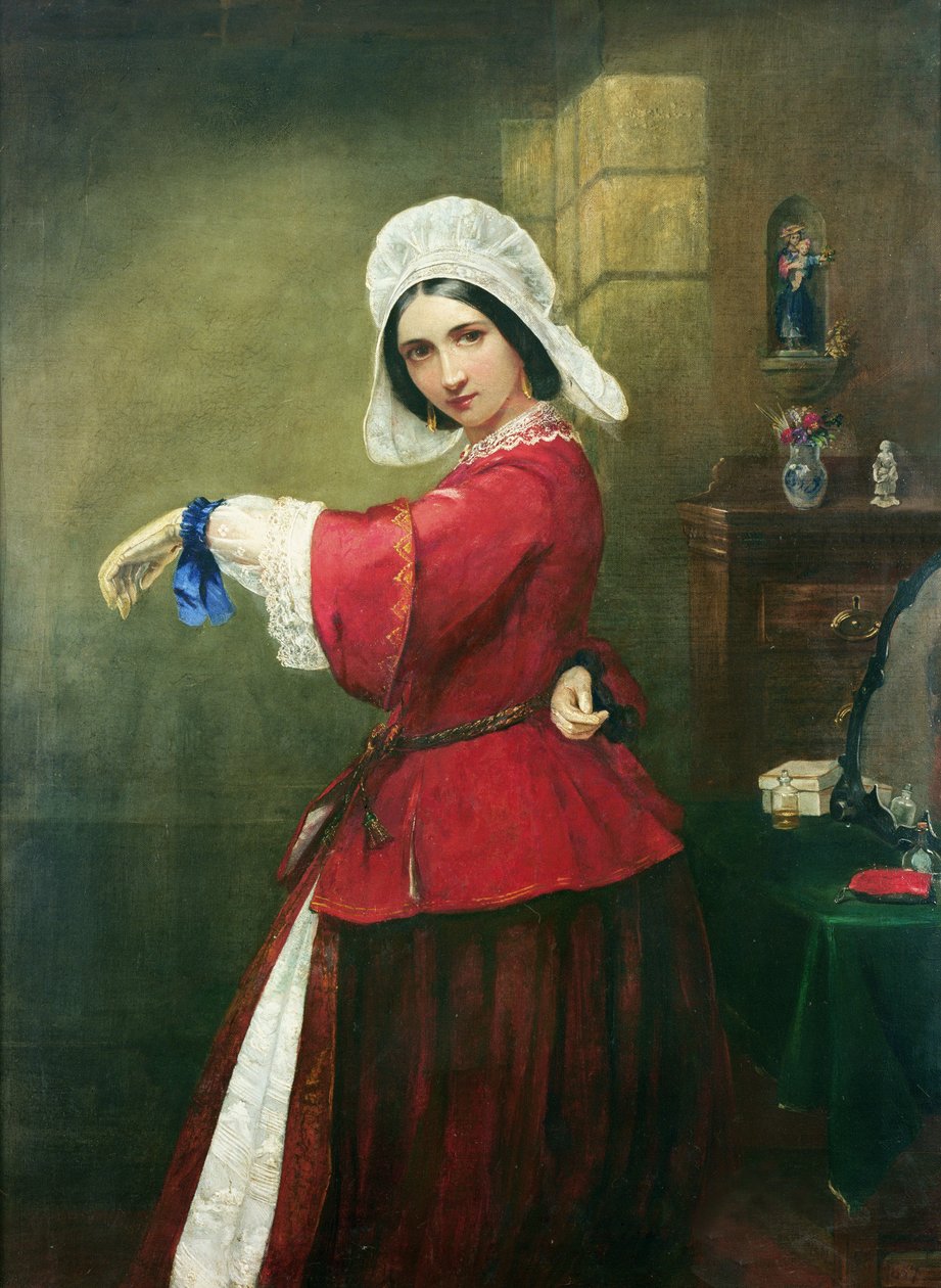 Dame i fransk kostyme, 1857 av Edmund Harris Harden
