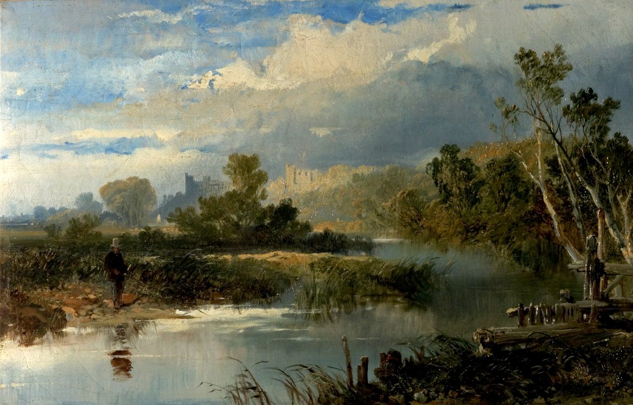 Utsikt over Richmond Hall, Yorkshire av Edmund John Niemann