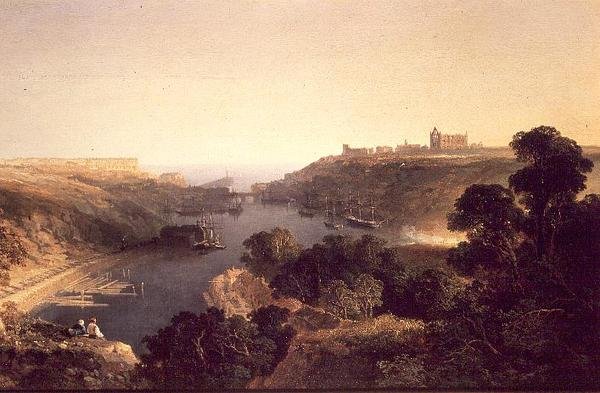 Utsikt over Whitby av Edmund John Niemann