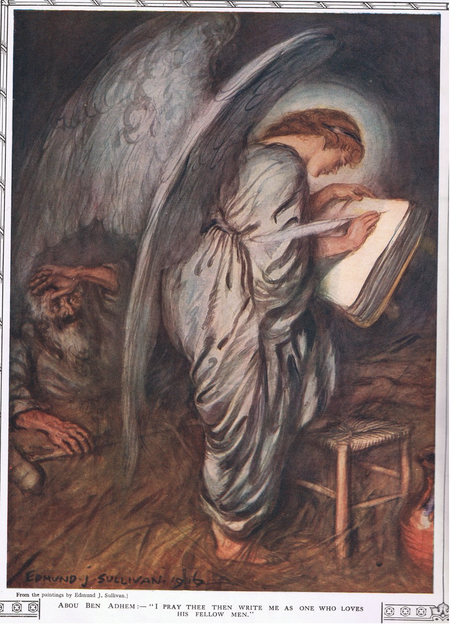 Abou Ben Adhem og engelen, fra 