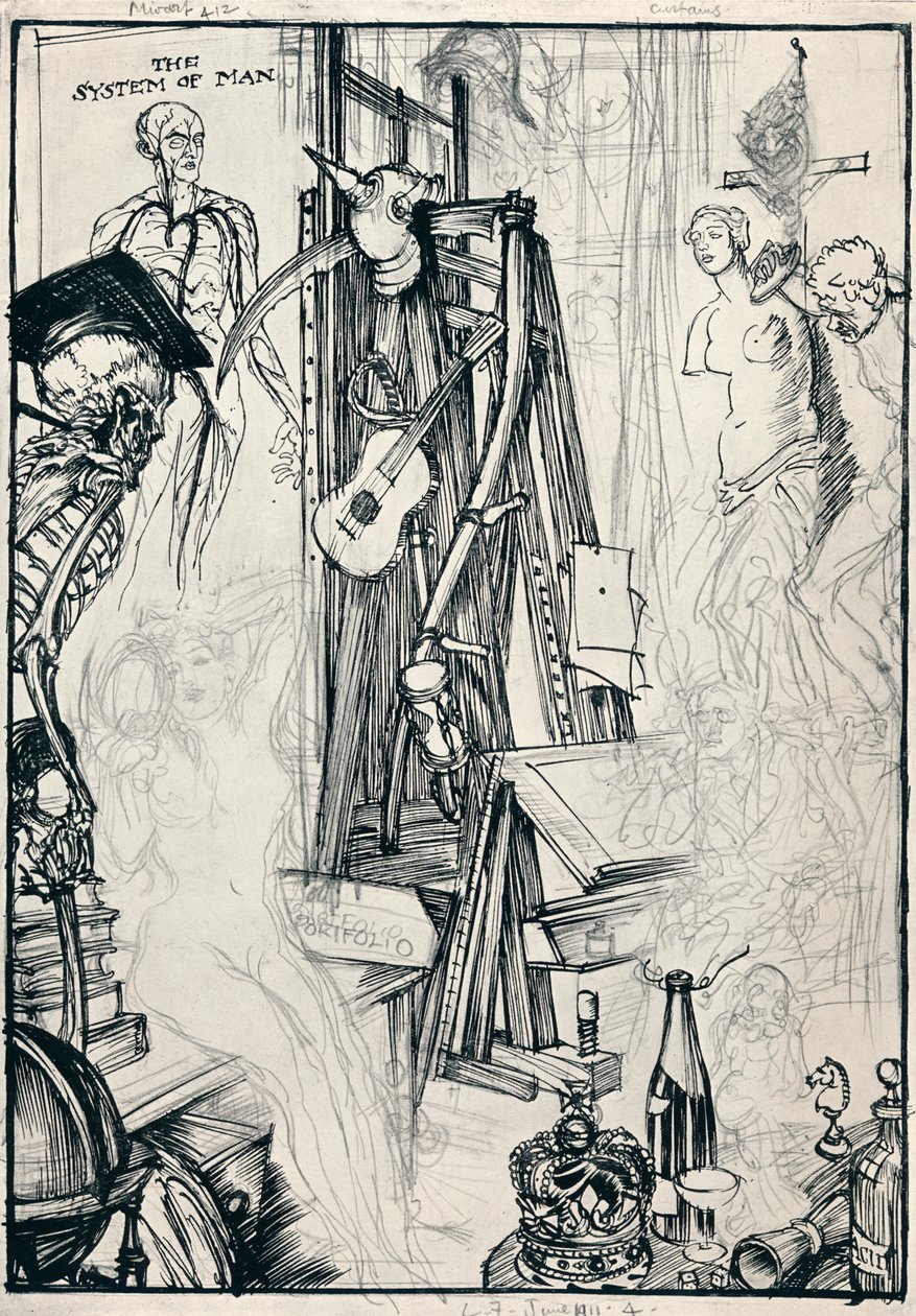 Tegneren - Stage IV, c1920 av Edmund Joseph Sullivan